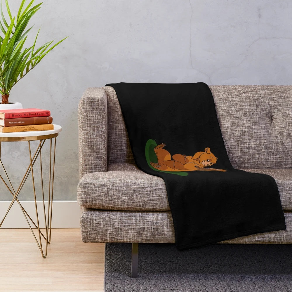 Plush bear blanket for kids - soft, warm, and cuddly animal throw