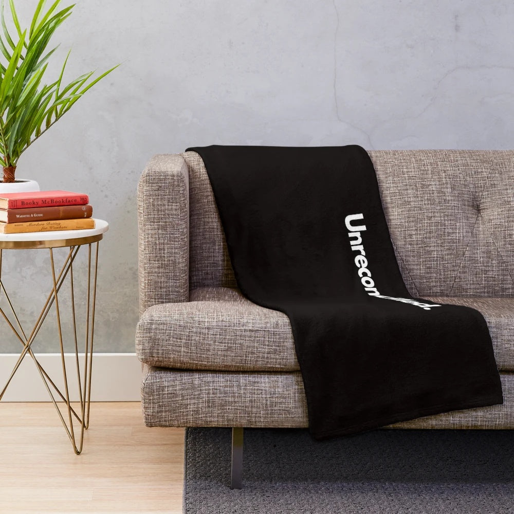 Plush blanket with understated accounting and data analytics inspired design
