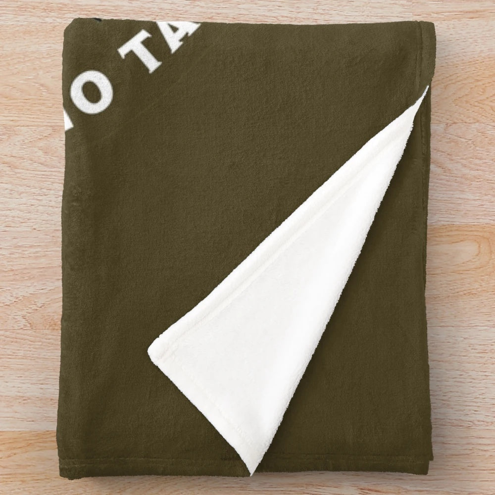 Cozy plush blanket featuring Captain Mainwaring from the classic British comedy series "Dad's Army