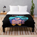 Cozy plush blanket with "Best Mom in the History of Ever" text