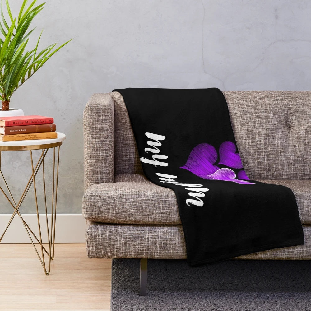 Soft and Cozy Plush Blanket with "My Mom is the Best" Design