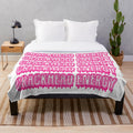 Crackhead Energy plush blanket with a cozy, comfortable design
