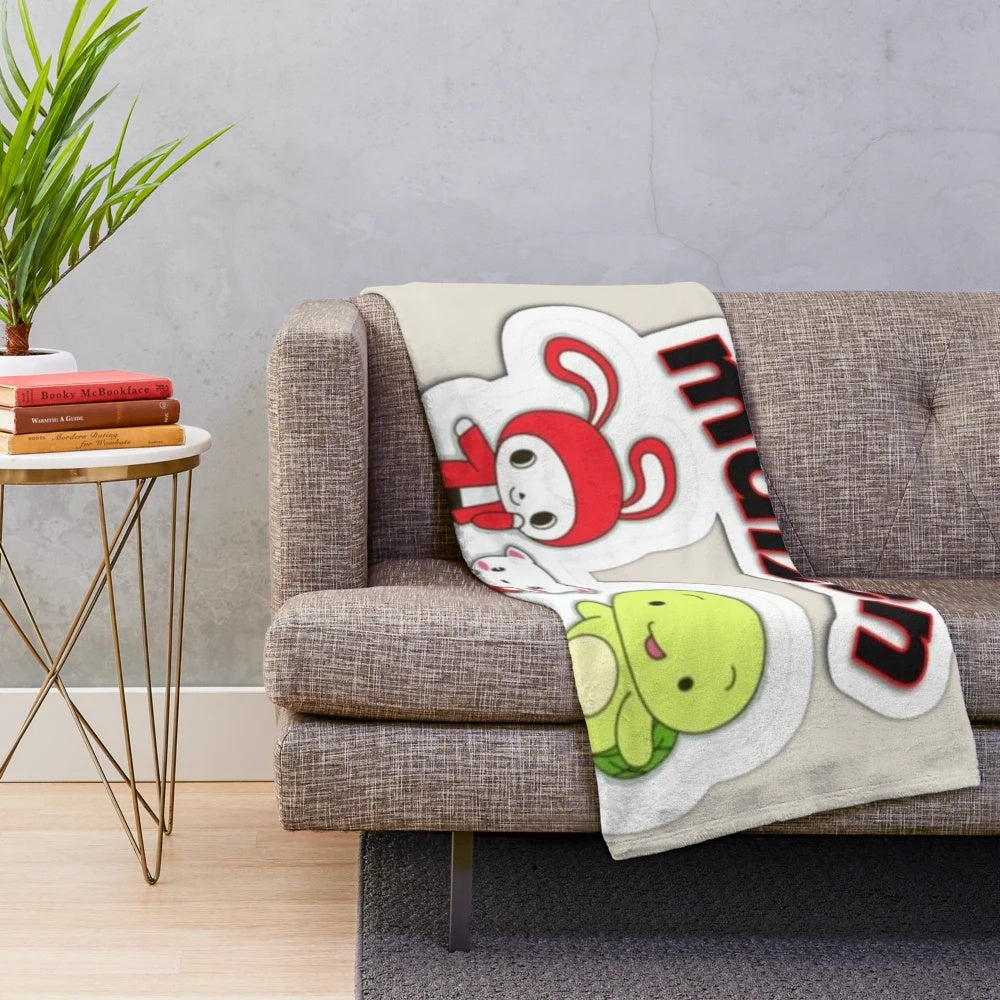 Plush blanket featuring the anime character Mikey Maizen