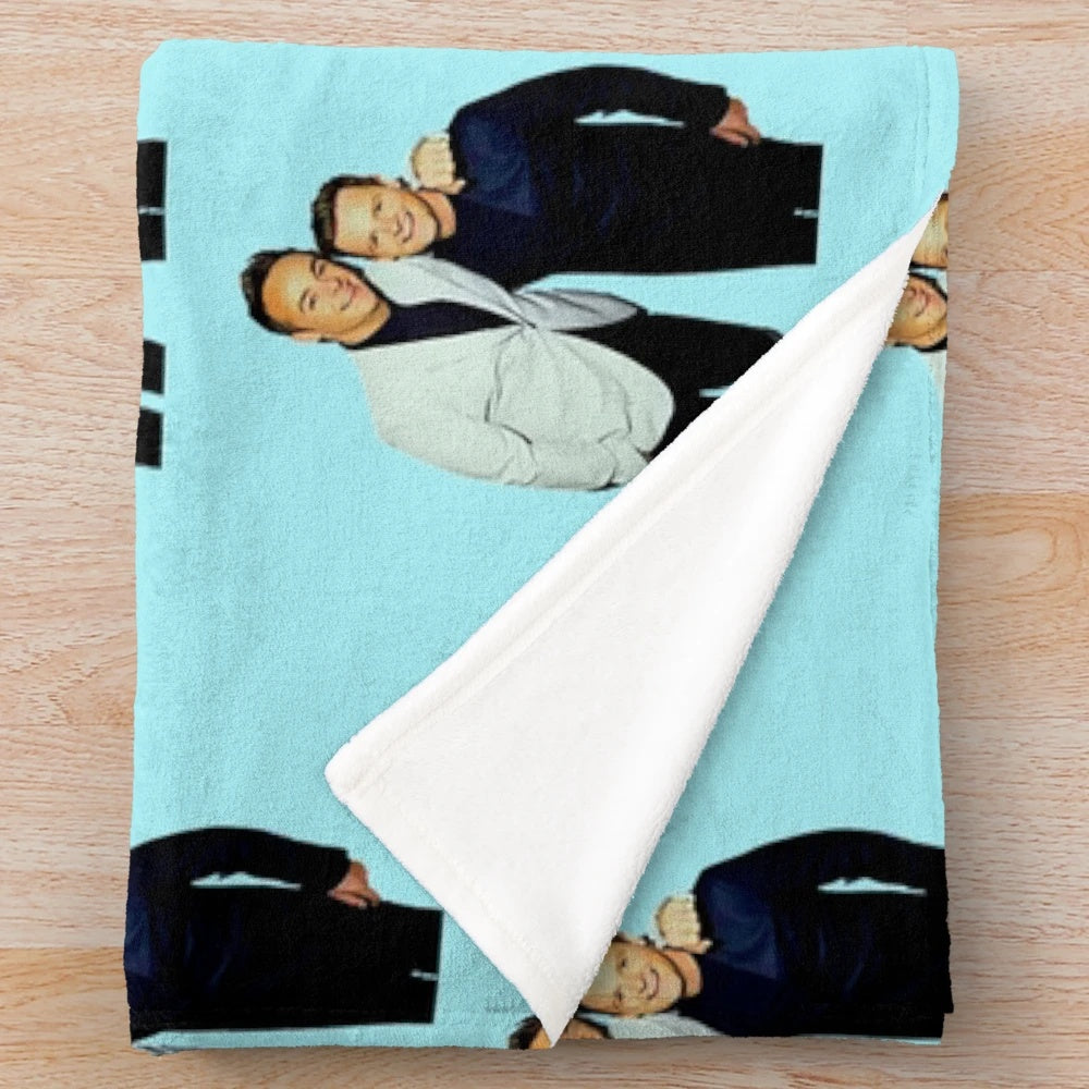 Soft and snuggly plush blanket with the image of Ant and Dec, the popular English TV presenters