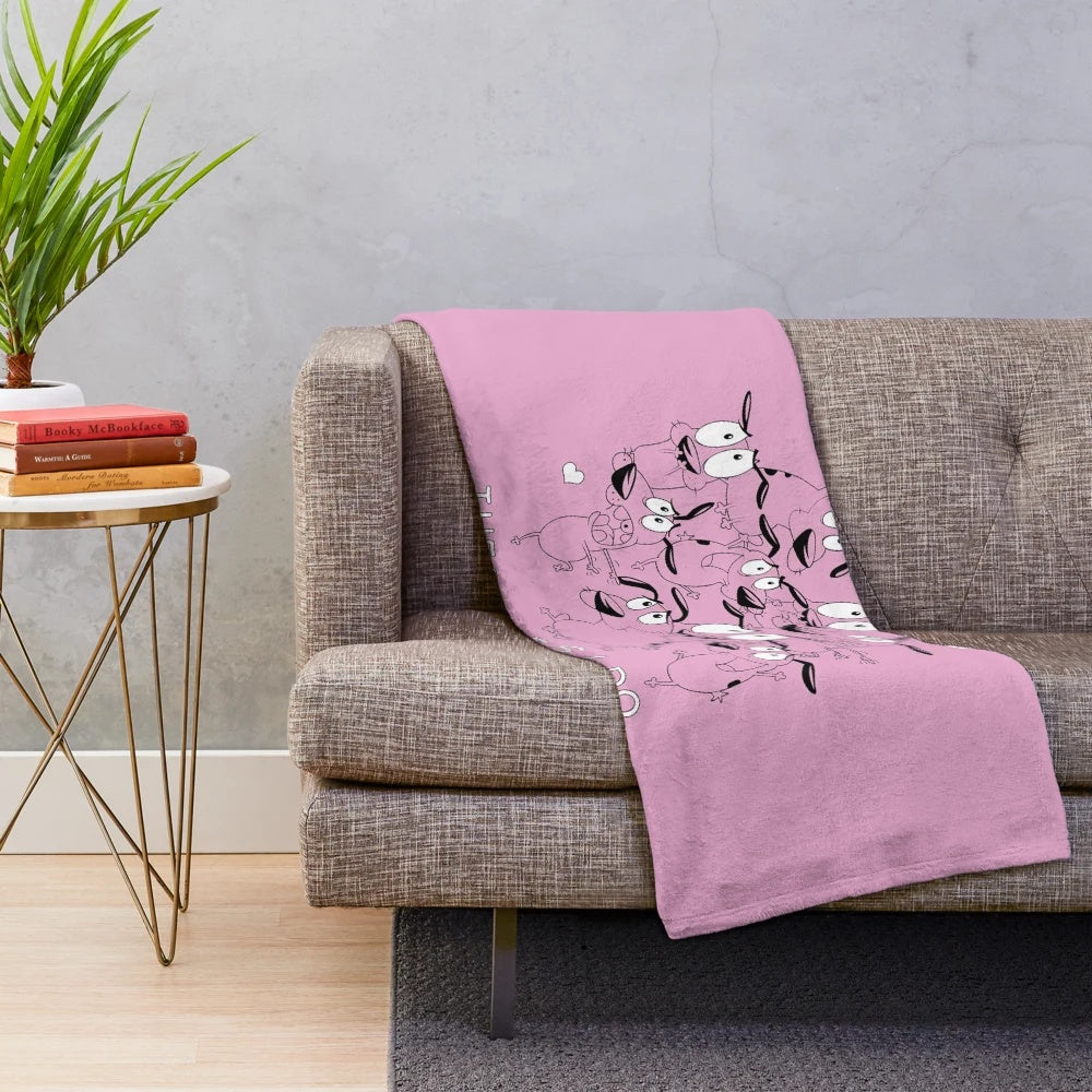 Courage the Cowardly Dog Plush Blanket
