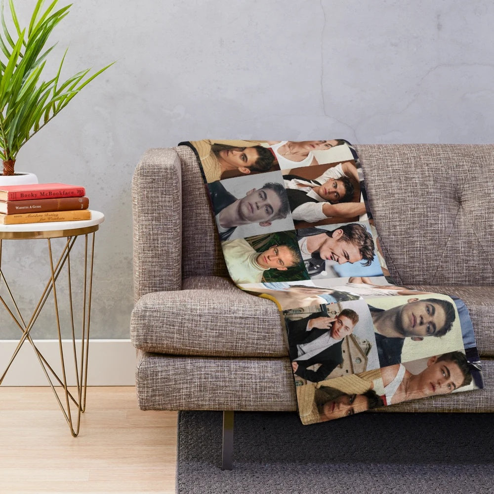 Plush blanket featuring Hero Fiennes Tiffin's character Hardin from the After movie series