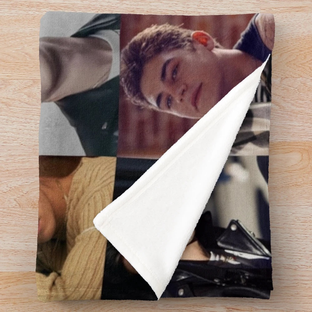 Plush blanket featuring Hero Fiennes Tiffin's character Hardin from the After movie series
