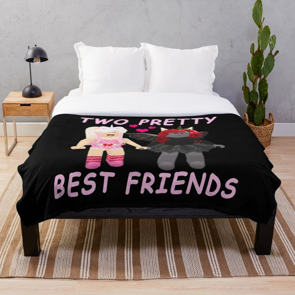 Plush blanket with iamsanna and cute roblox adopt me pets