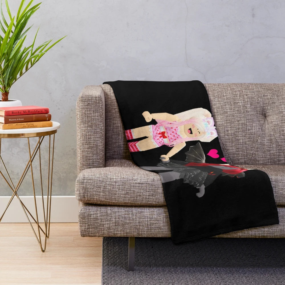 Plush blanket with iamsanna and cute roblox adopt me pets