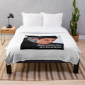 Plush blanket with literary quote "He's more myself than I am. Whatever our souls are made of, his and mine are the same.