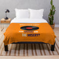 High Fidelity movie quote plush blanket with music and record design
