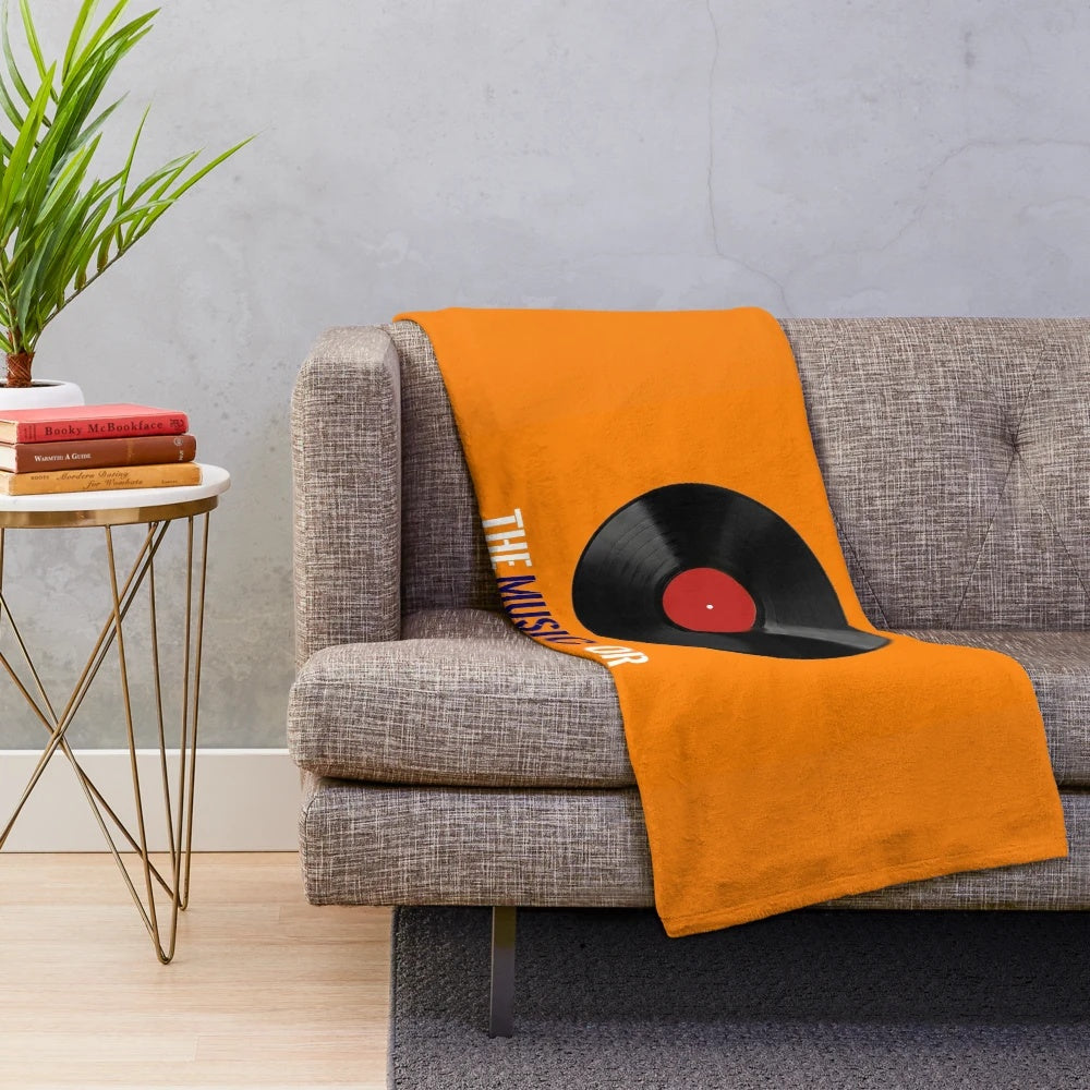 High Fidelity movie quote plush blanket with music and record design