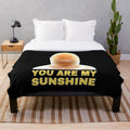 Plush blanket with LeBron James "You Are My Sunshine" meme design