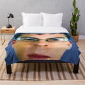 Soft and plush blanket with the famous McLovin meme design
