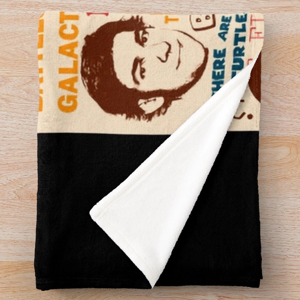 Plush blanket with quotes from the popular TV series The Office