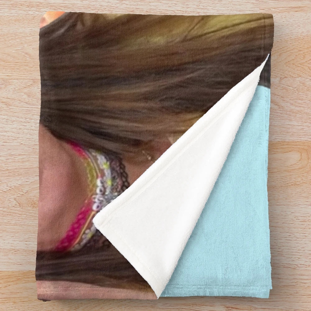 Plush blanket with Jenna Marbles collage design