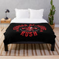 Plush blanket with image of MMA fighter Georges St-Pierre