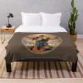 Plush blanket with image of Our Lady of Mount Carmel