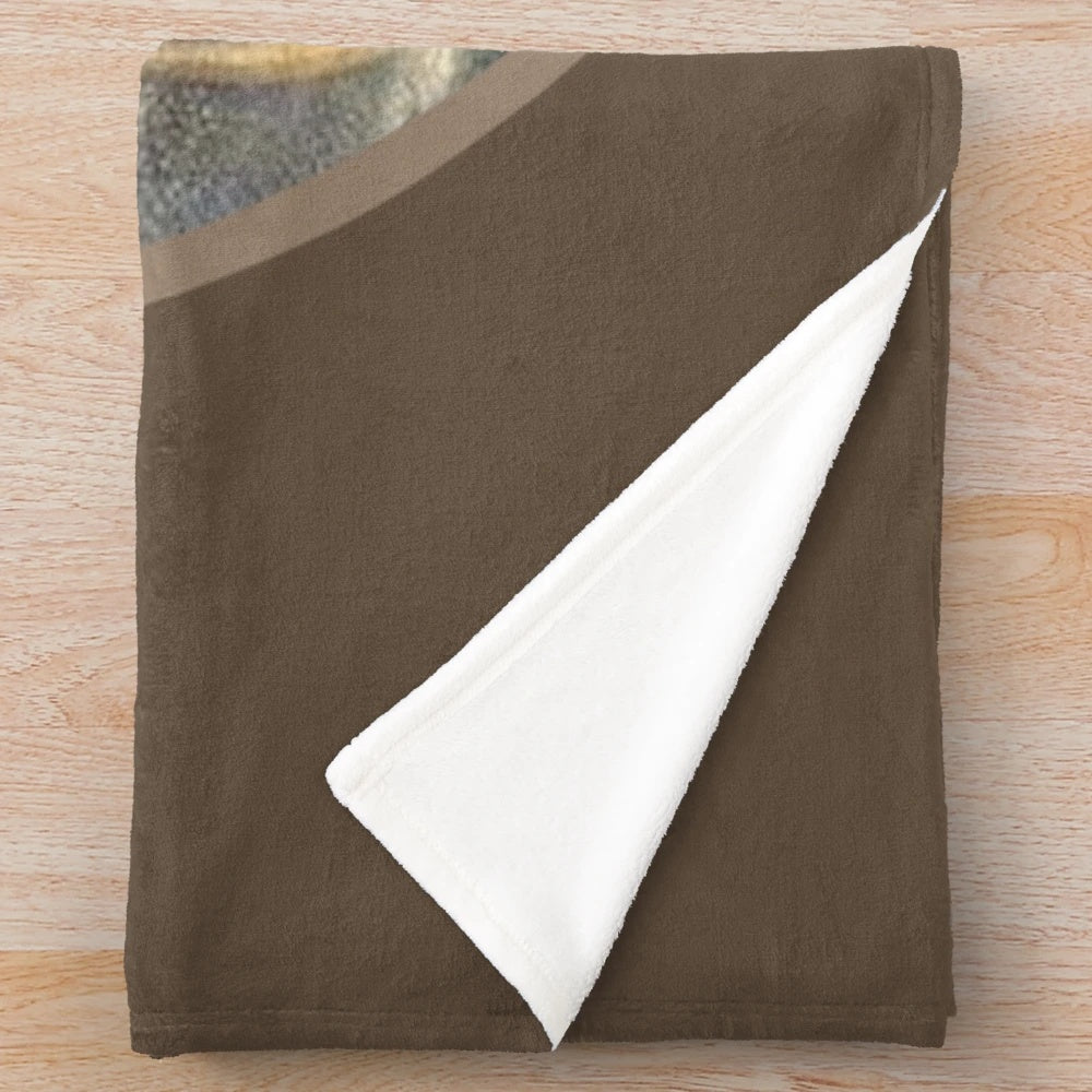 Plush blanket with image of Our Lady of Mount Carmel