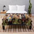 Plush blanket with images of Rudy Pankow and Drew Starkey