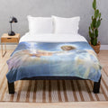 Plush blanket with image of Saint Michael the Archangel