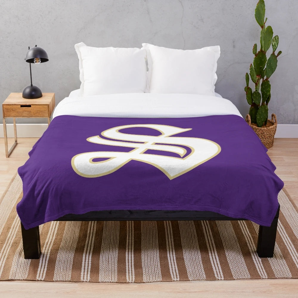 Plush blanket with Sewanee, The University of the South logo