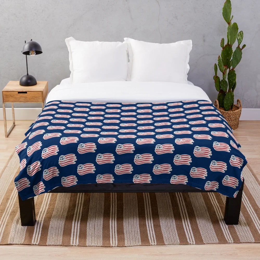 Plush blanket with sports team design