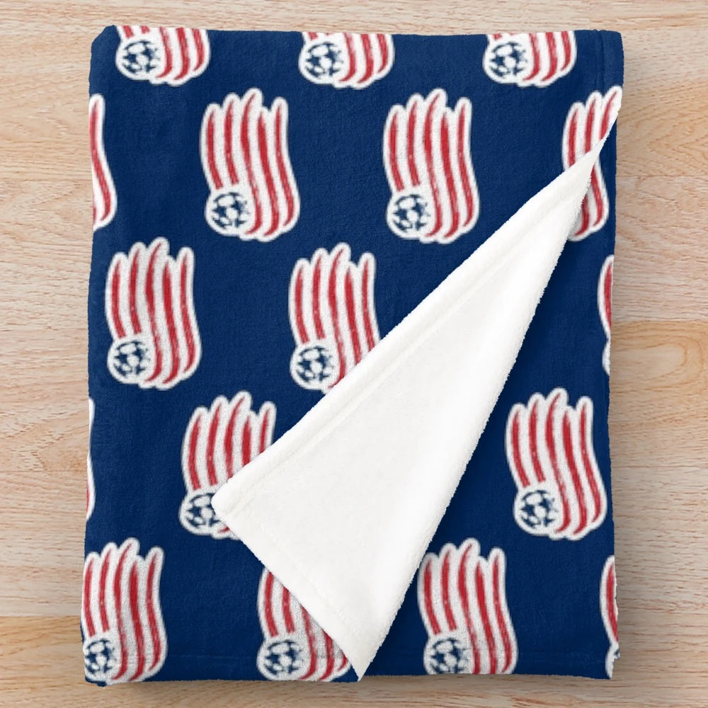 Plush blanket with sports team design