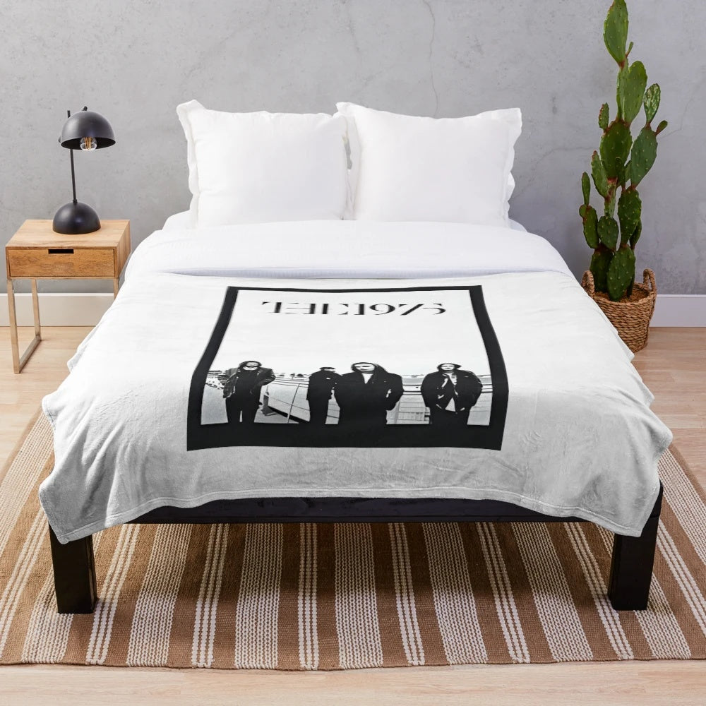 Plush blanket featuring The 1975 British indie pop band