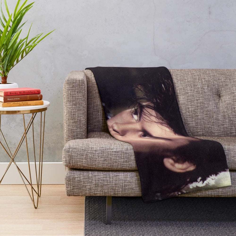 Plush blanket with the album cover of Paul Young's "The Secret of Association