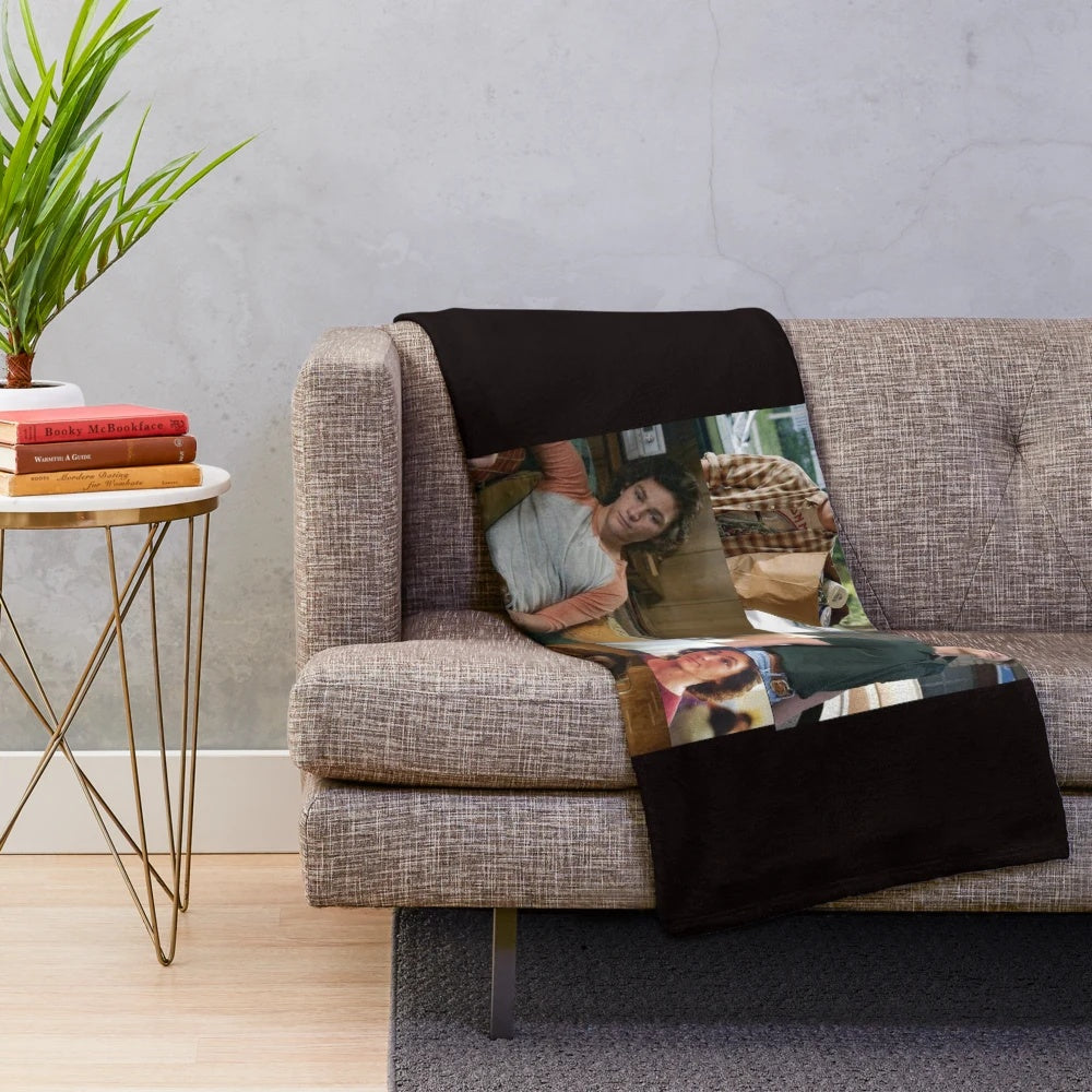Plush blanket featuring the character George Cooper Jr from the popular TV show Young Sheldon