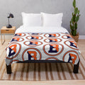 Soft and Comfortable Plush Blanket with Bucknell University Bison Design