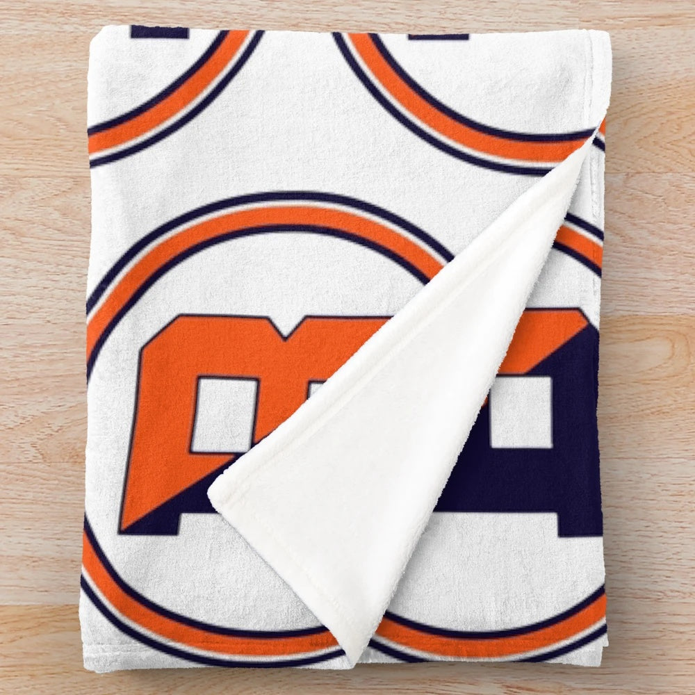 Soft and Comfortable Plush Blanket with Bucknell University Bison Design