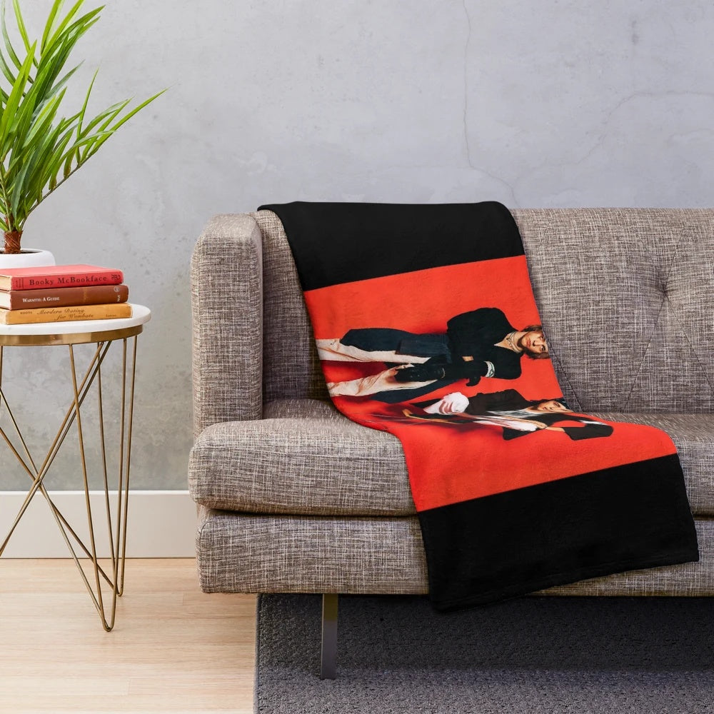 Plush holiday blanket featuring the indie band The Garden