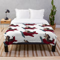 Soft and Cuddly Plush Blanket with the Wise Dog Design