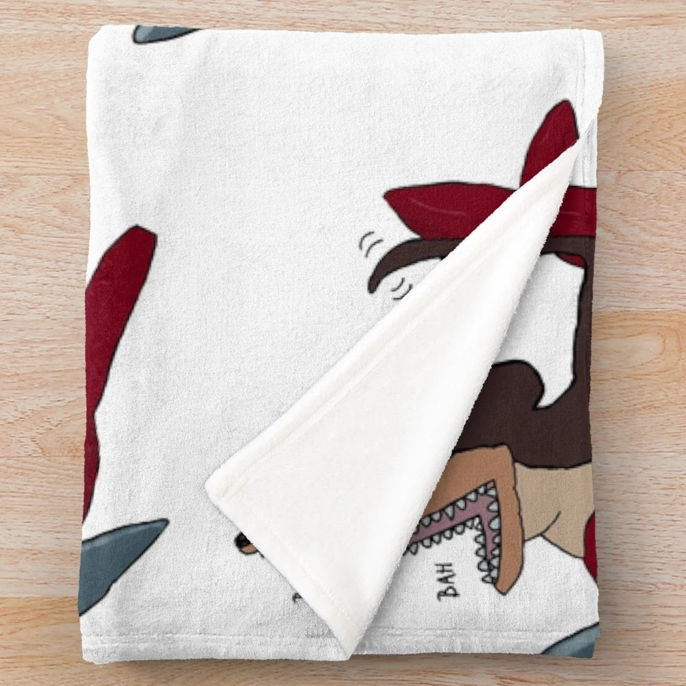 Soft and Cuddly Plush Blanket with the Wise Dog Design
