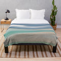 Plush blanket with an image of the beautiful Isle of Harris beach in Scotland