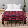Cozy plush blanket with View-Monster art design
