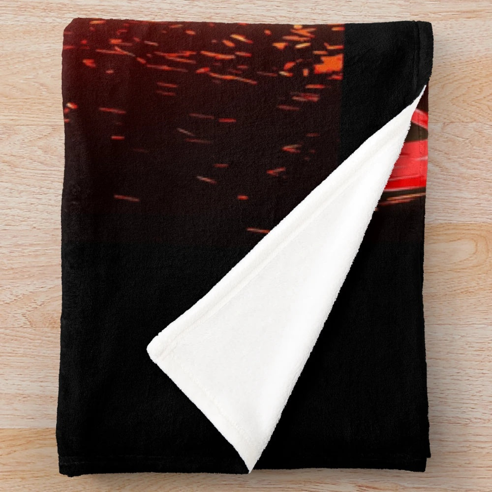 Soft and plush blanket featuring the 49ers team colors and George Kittle's jersey number
