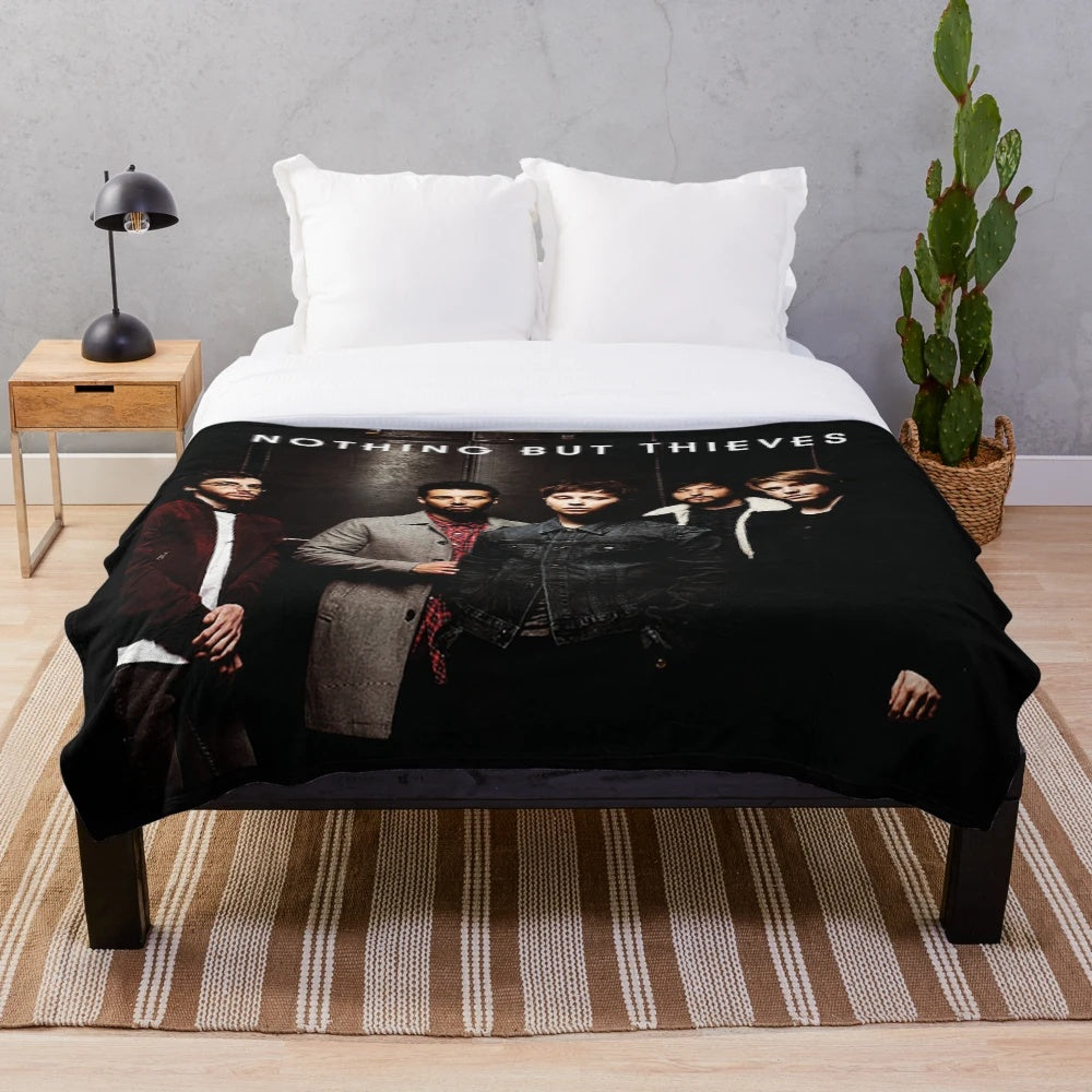 Plush blanket featuring the alternative band "Nothing but Thieves