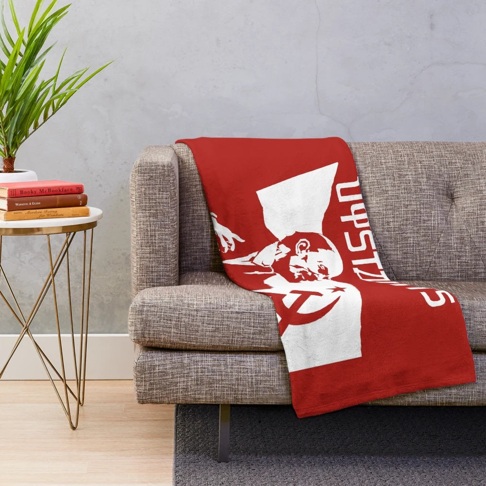 Angelic Upstarts-inspired plush blanket