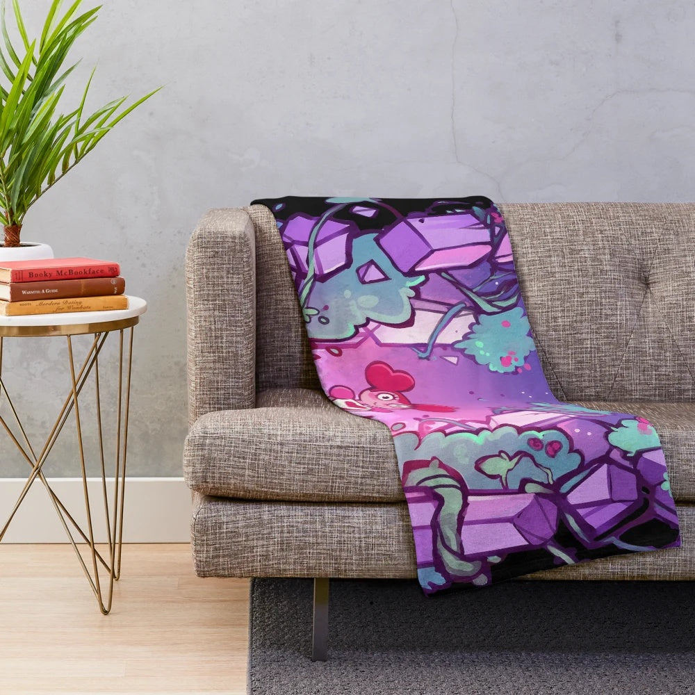 Soft and plush blanket featuring a depression meme design