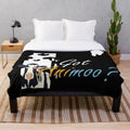Soft and Cuddly Plush Blanket with Anime-Inspired Design