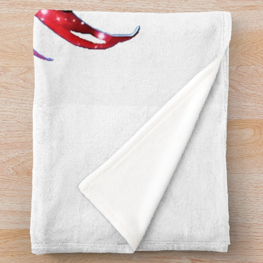 Plush blanket featuring an anime character design