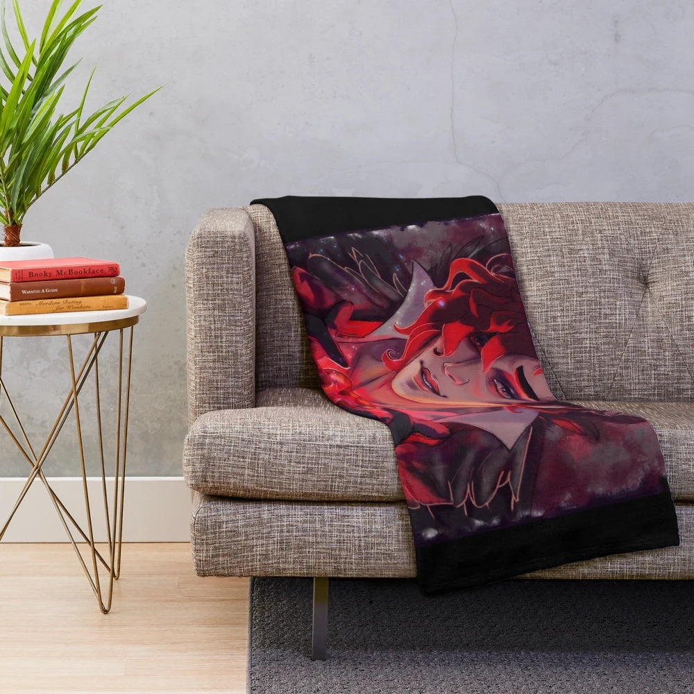 Plush blanket featuring Julian Devorak from The Arcana game