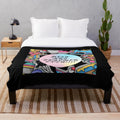 Plush blanket featuring an art teacher design