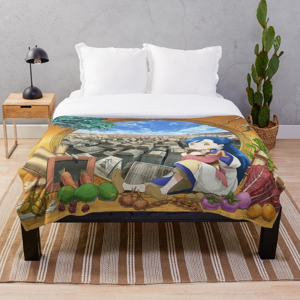 Soft and plush blanket featuring the Ascendance of a Bookworm anime