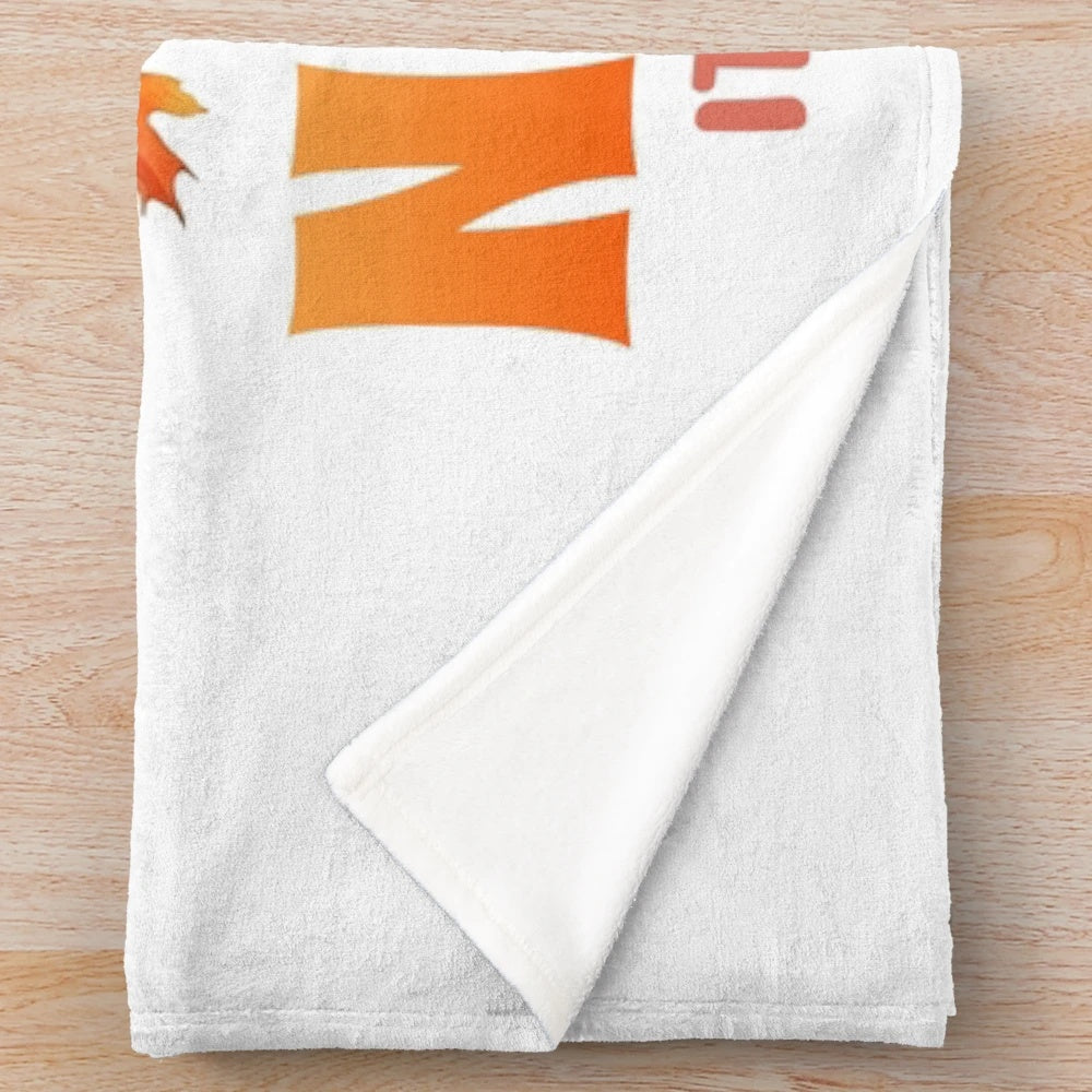 Soft and plush fall-themed blanket