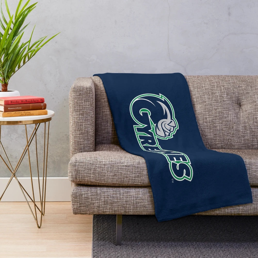 Soft and comfortable plush blanket featuring the Ave Maria University logo