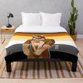 Soft and comfy plush blanket featuring a bear pride design